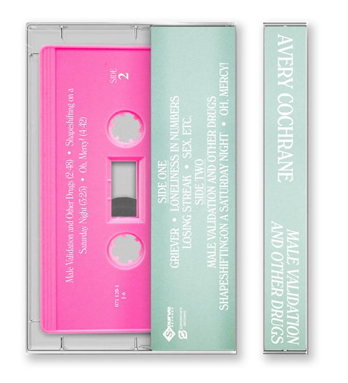 "Male Validation and Other Drugs" Limited Edition Cassette Tape